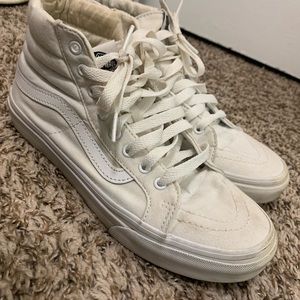 White High top Vans